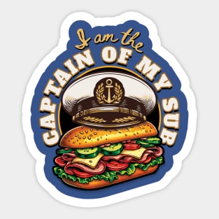 Funny-I Am The Captain Of My Sub Gift Sticker